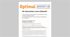 Desktop Screenshot of optimal-personal.de