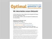Tablet Screenshot of optimal-personal.de